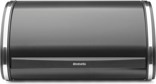 Boîte à Pain Brabantia - avec Couvercle Coulissant - Medium - Noir Mat