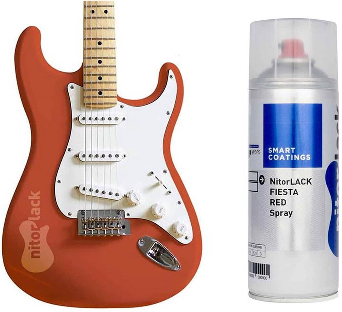 NitorLack Nitrocellulose Lak - Fiesta Rood voor Gitaren