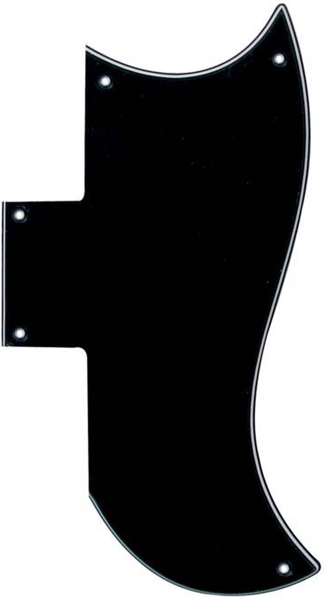 Boston SG3-B pickguard, SG-model, black, 3 ply