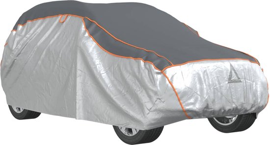 vidaXL - Housse de voiture - pour - SUV - protection contre la grêle - XL - argent - et - gris