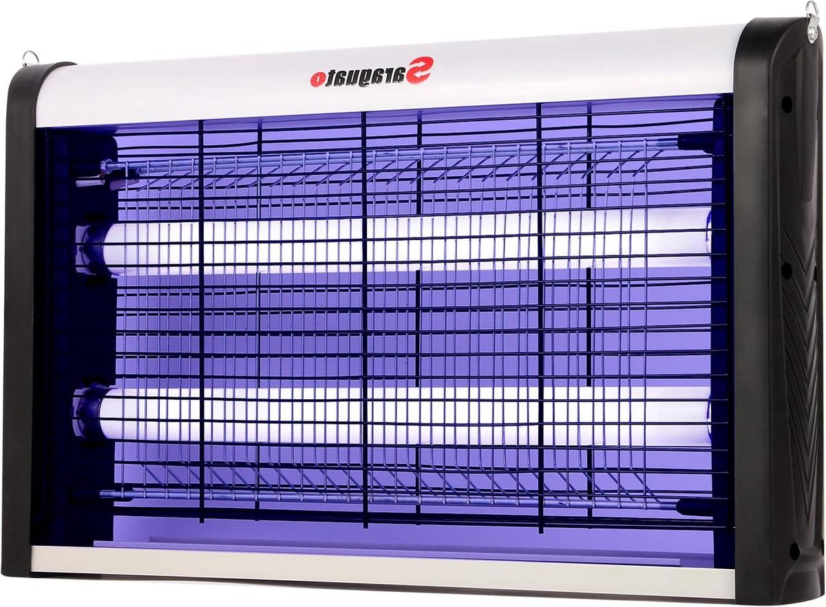 Muggenlamp Elektrische insectenverdelger voor binnen met uv-licht ongediertebestrijding 2800 V (20 watt) huis erf (wit)