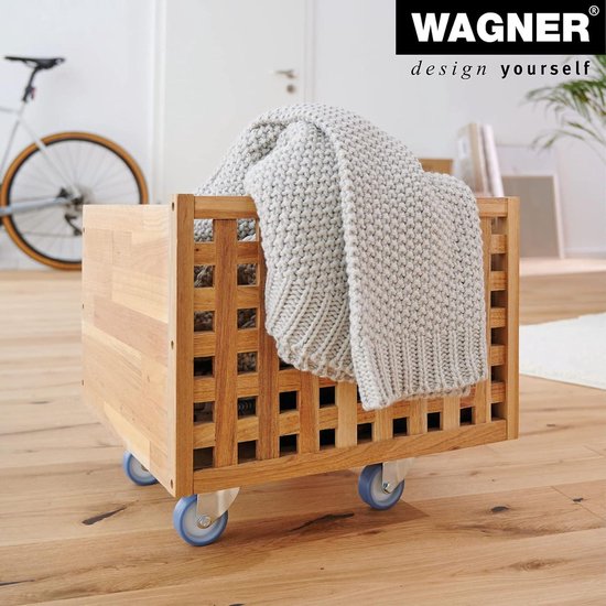 WAGNER Transport dolly MM 1325 I 59 x 29 cm - for unruly objects, equipment & furniture I load capacity 300 kg I 3 recessed handles I highly mobile I FSC certified