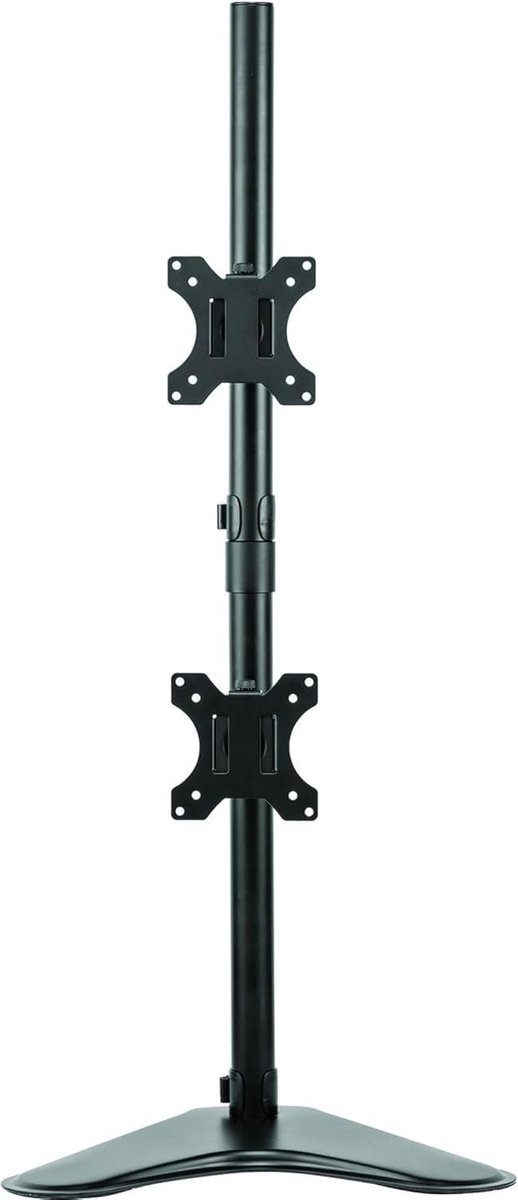 Dubbele Monitorarm met Tilt en Pan Functies - Verticale Monitorarm Vrijstaand