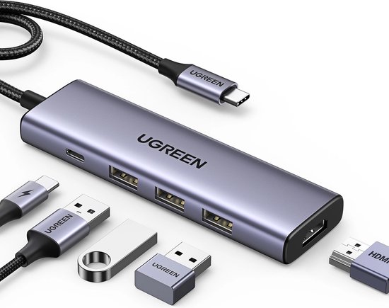 UGREEN USB C Hub 5-in-1 100W PD Opl...