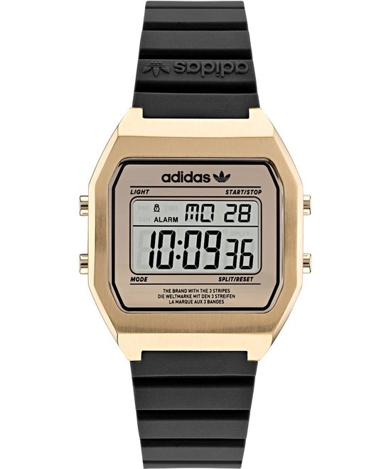 Adidas Originals Street Digital Two AOST22075 Horloge Kunststof Zwart O 37.5 mm bol