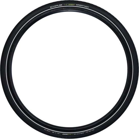 Fiets Buitenband Schwalbe Green Marathon GreenGuard 28 x 1.50"/ 40-622 - zwart met reflectie — afbeelding 3