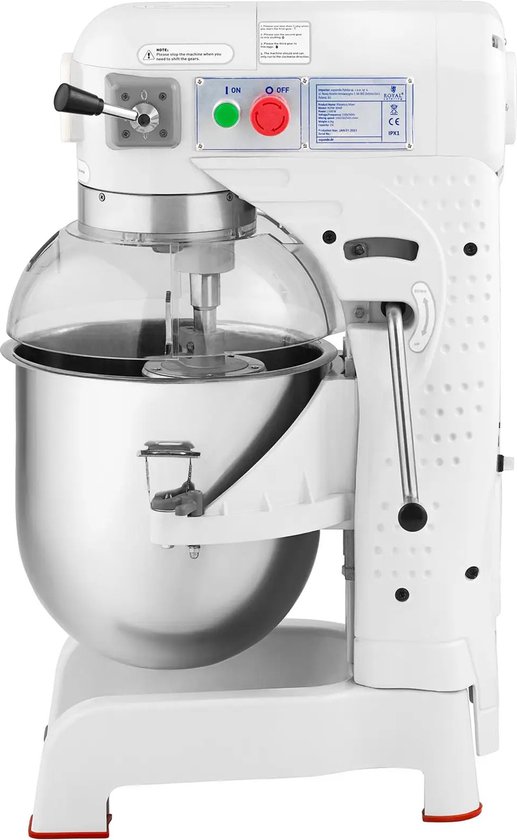 Kneedmachine - 25 L - 1100 W - drop-down kom - Royal Catering — afbeelding 5