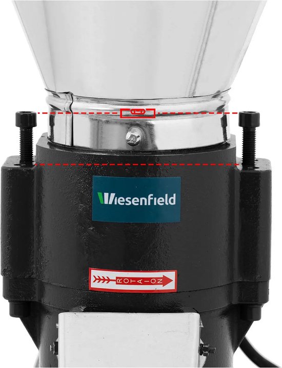 Pelletpers - max. 100 kg/h - Ø 120 mm - Wiesenfield — afbeelding 2