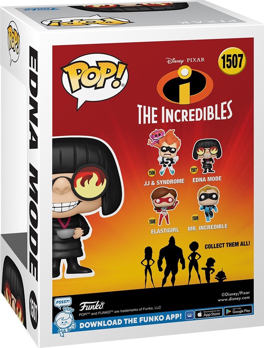 Funko POP! The Incredibles 20th Anniversary Vinyl Figure Edna Mode 9 cm speelfiguur thumbnail 3