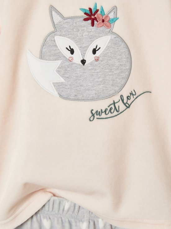 Vertbaudet Pyjama fille velours renard