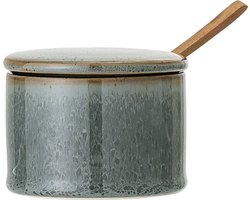 Bloomingville - Pixiepot met deksel en lepel - Groen - Aardewerk