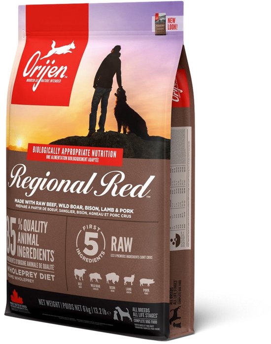 Orijen - Regional Red Dog Whole Prey - Hondenvoer - 6 kg
