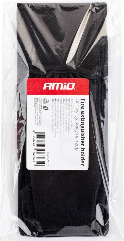 Housse Extincteur Voiture 1 Kg – Support Velcro Universel Pour Coffre Ou Habitacle | Fixation Rapide Sans Perçage | Anti-bruit & Anti-basculement