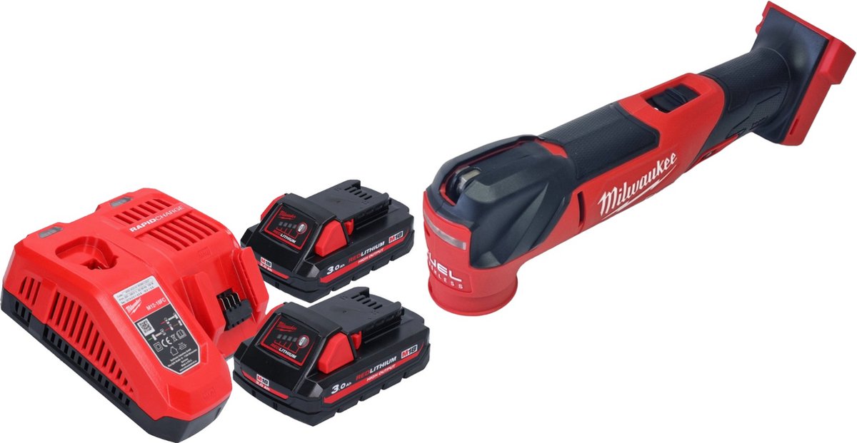 Milwaukee M18 FMT-302 accu multigereedschap 18 V borstelloos + 2x accu 3.0 Ah + lader
