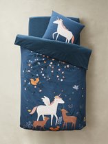 VERTBAUDET - Parure De Lit Enfant Arizona Dream, Housse De Couette + Taie, Coton Recyclé, Motif Cheval Et Fleurs