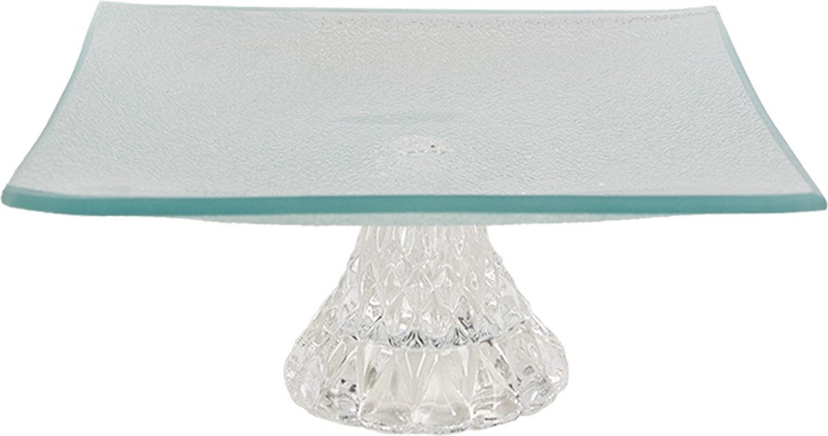Decoratie schaal 19x19x7 cm Transparant Glas