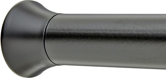 Douchegordijnstang VARA 110-200 zwart