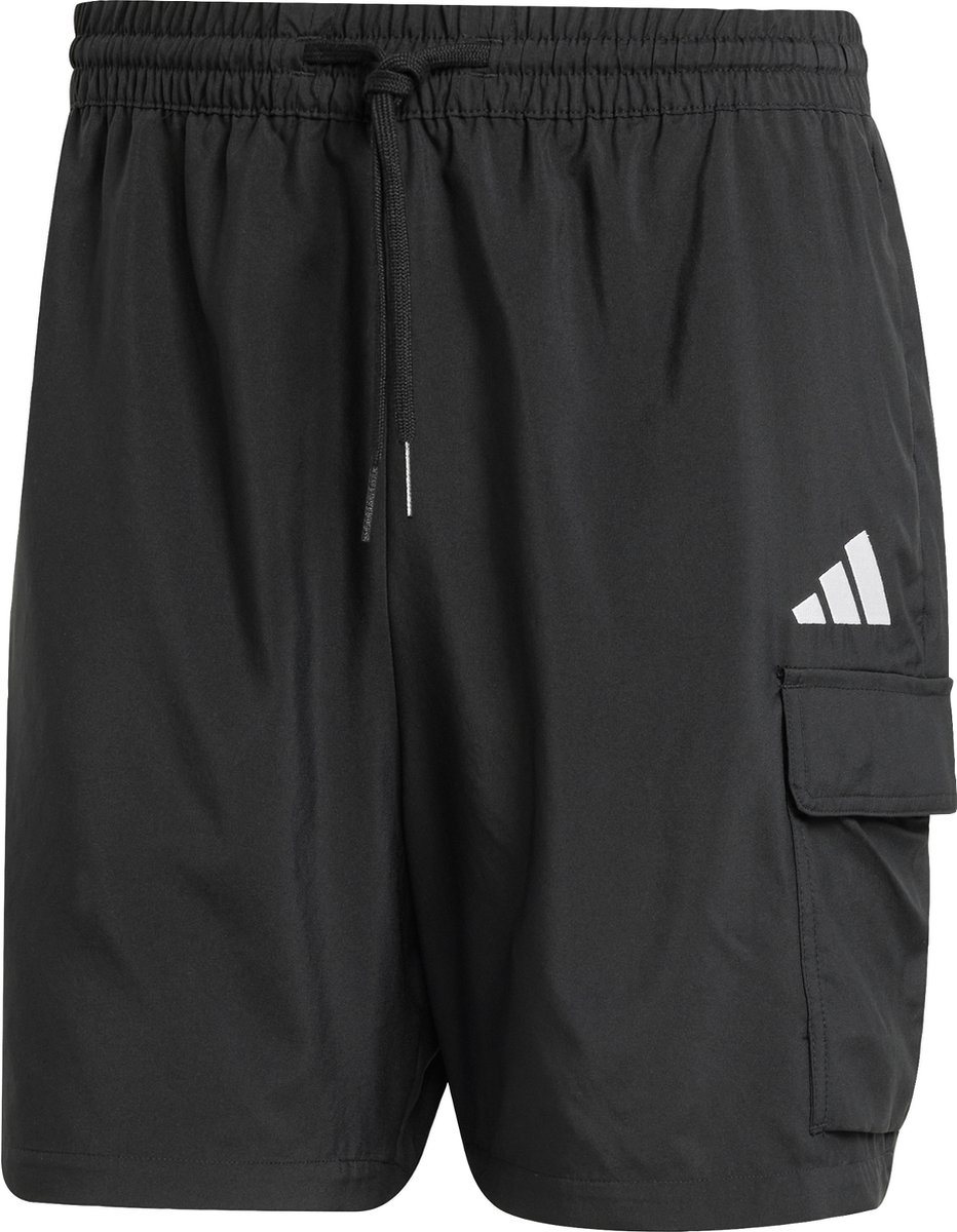 Adidas Sportswear Essentials Small Logo Cargo Chelsea Short Heren Zwart