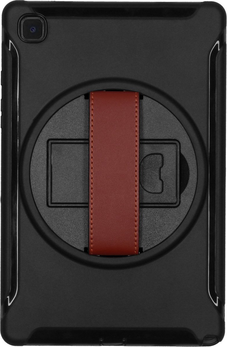 Defender Backcover met strap voor de Samsung Galaxy Tab A7 - Zwart
