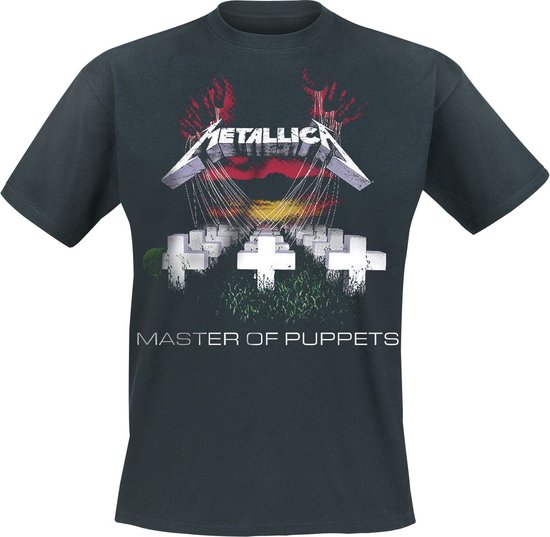 Metallica Hommes Tshirt -S- Master Of Puppets Noir
