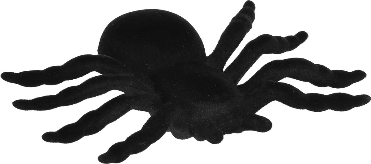 Springos Halloween Decoratie - Spin - Fluffy - 2 Stuks - Zwart