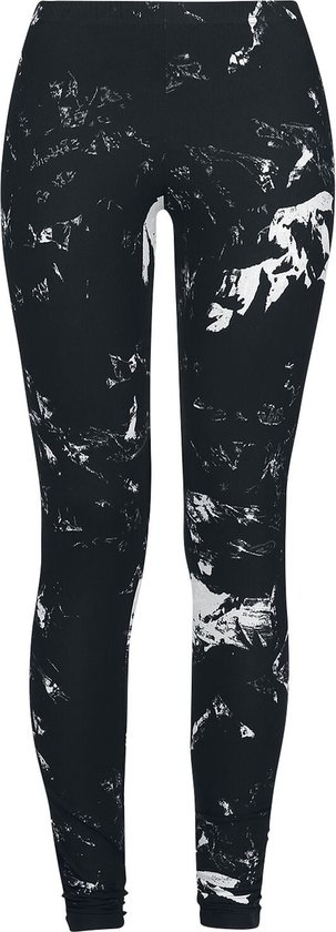 Leggings noirs Premium by EMP avec imprimé intégral Femme - L
