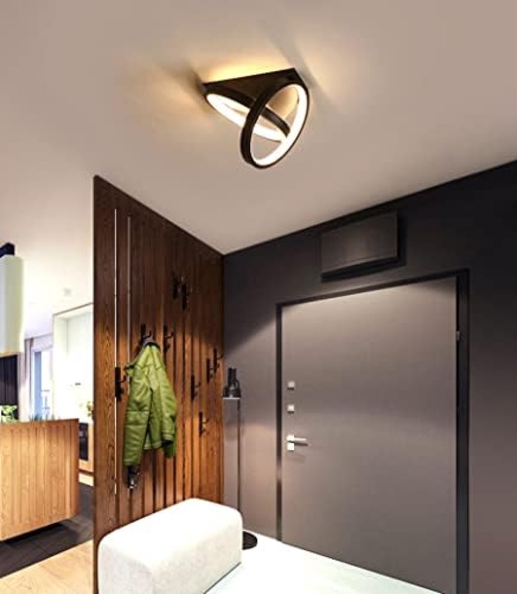 YNDD LED Plafondlamp met Bewegingssensor, 16W Binnen plafondlamp met Radar Bewegingssensor, 3000K Hal Lamp Plafond, Sensor Lamp voor hal Balkon Veranda Garage Kelder Trap Hal Entree Hotel 40cm