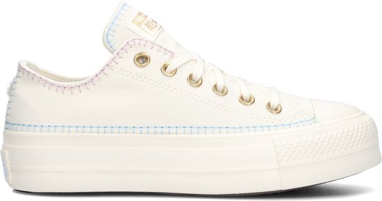 Converse Chuck Taylor All Star Lift Platform Crafted Stitching Sneakers - Dames - Wit