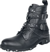 Bottes noires Gothicana à rivets et boucles - Homme - EU46