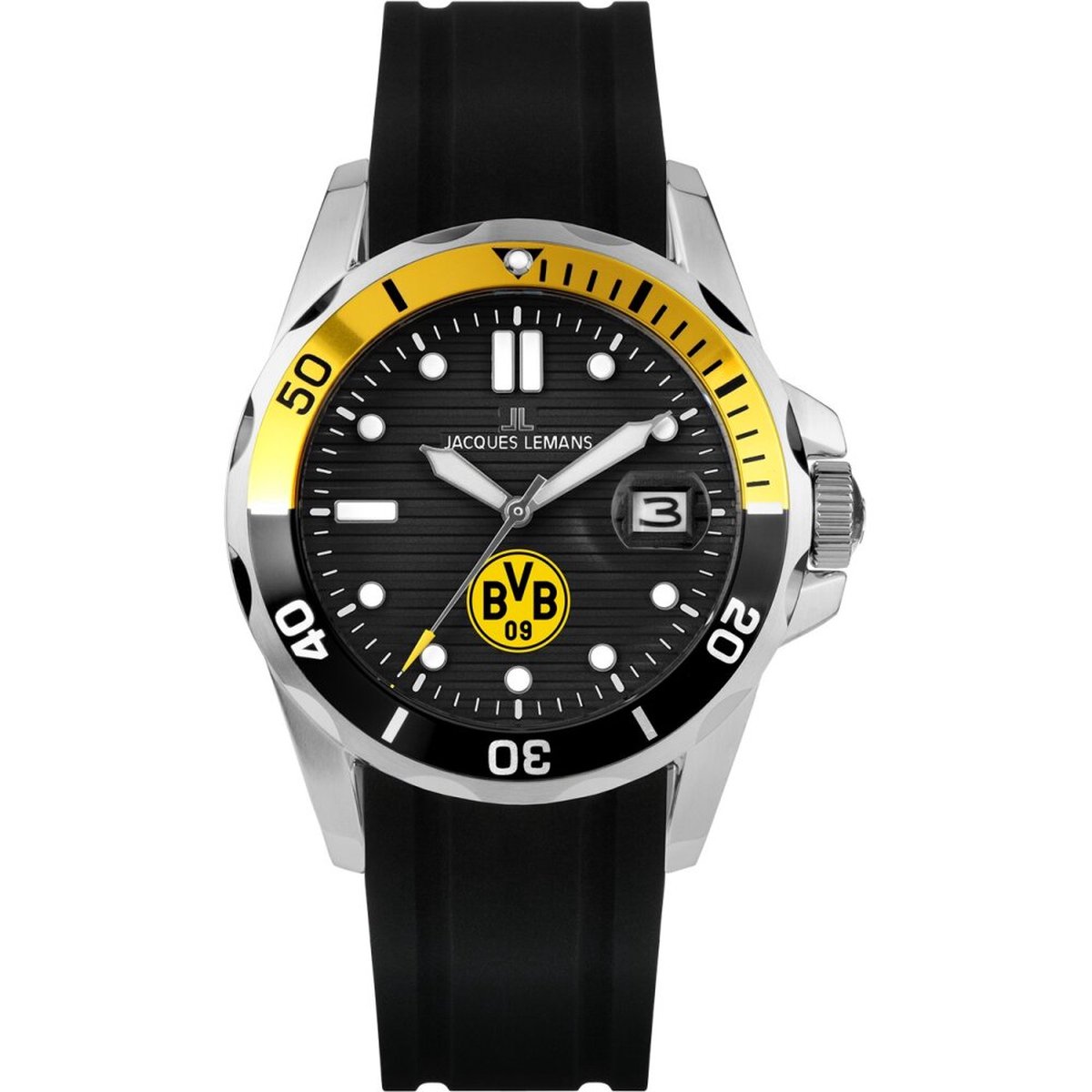 Jacques Lemans - BVB-07 - Polshorloge - Heren - Kwarts - Dortmund