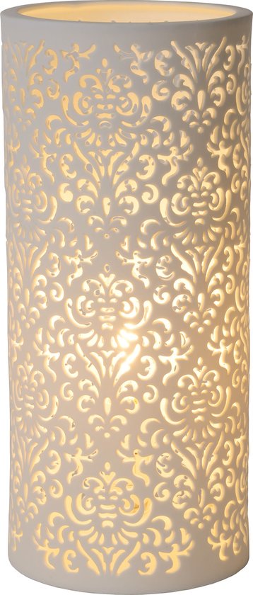 GOSSE - Lampe de table - 19,5 cm - 1xE14 - Blanc
