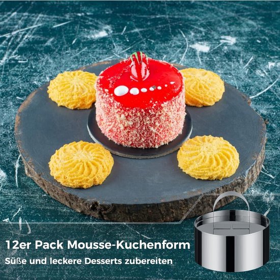 Roestvrijstalen mousse ringvorm ronde torenring met gaten Franse ovale cake kaas DIY bakgereedschap kopen vanaf een prijs van 2.6