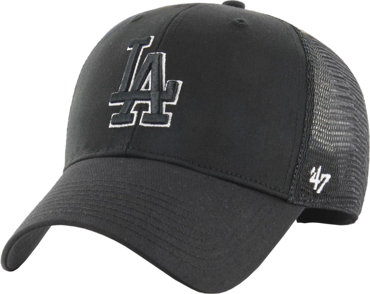 47 Brand MLB LA Dodgers Cap B-BRANS12CTP-BKN, Mannen, Zwart, Pet, maat: One size