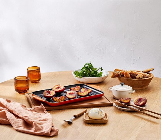 Le Creuset Geëmailleerde Gietijzeren Rechthoekige Grillpan Voor Vetarm Koken Op Alle Soorten Kookplaten Inclusief Inductie 325 Cm Vulkanisch 202 66686993ea39dfeb8203f5dc