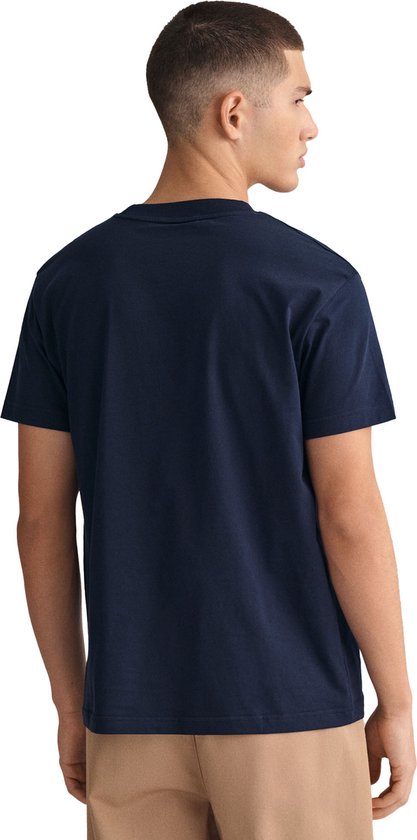 Gant D1 Tonal Archive Shield T-Shirt Manche Courte Blauw S Homme
