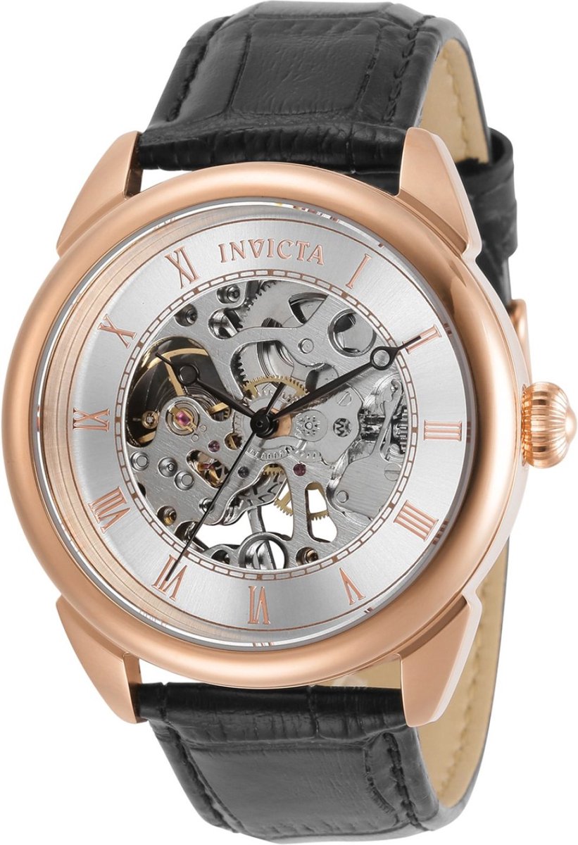 Invicta Specialty 31155 Heren Horloge - Waterdicht - Analoog - Mechanisch Uurwerk - Roestvrij Staal met zilveren Wijzerplaat - 42mm