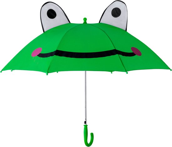 Kinderparaplu in de vorm van een kikker - Jongens - Meisjes - Opvouwbaar - Groen