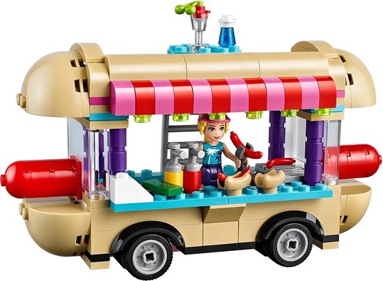 Pretpark hotdog-wagen
