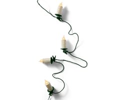 Lumineo kaarsen verlichting - 30 LED druipkaarsen- 1160 cm - warm wit - kerstverlichting