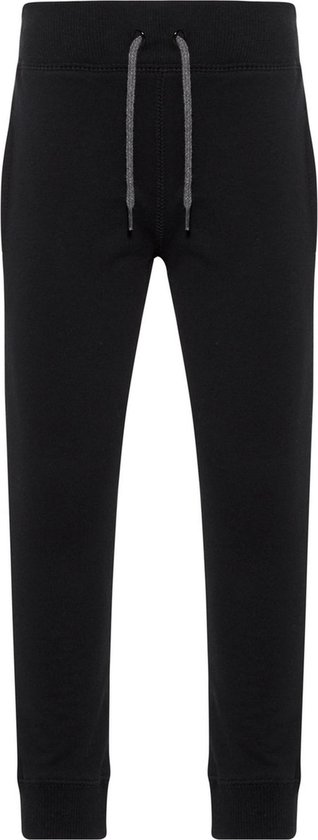 Zwarte joggingbroek met grijze veter