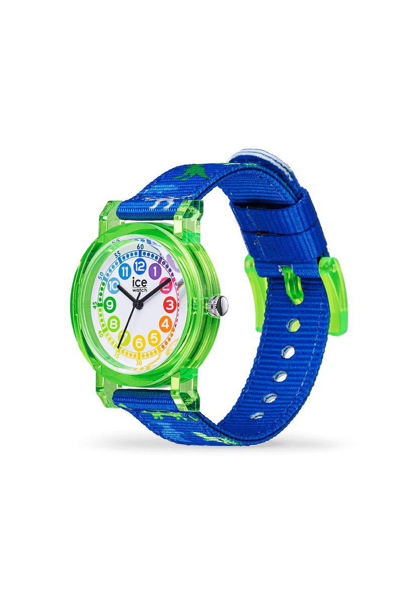 Ice Watch ICE learning - Green dinosaur 022693 Horloge - Textiel - Blauw - Ø 32 mm