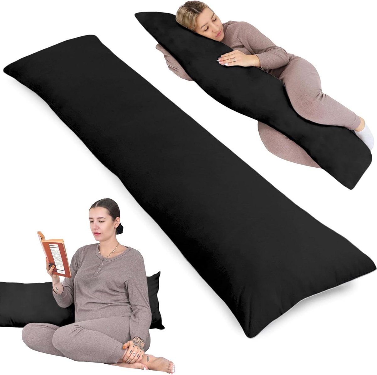 LILENO HOE Pillow 80 x 80 c - ediu Fill - Washable up to 95° - Bed
