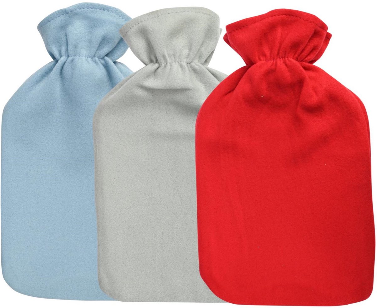 Goedkoopste Benson Care Kruik met Fleece Hoes - 2L Inhoud - Warmwaterkruik voor Pijnverlichting en Ontspanning. 4 assorti kleur