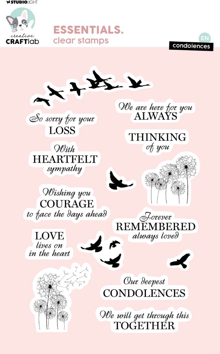 Clear stamps Condolences - Essentials nr. 725