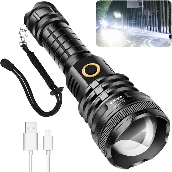 Alta Alta cia Taschenlampe şarj edilebilir taktik Led 100000 lümen su geçirmez X