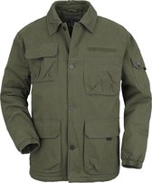 Black Premium by EMP olijfkleurige gevoerde overgangsjas - Heren - XL