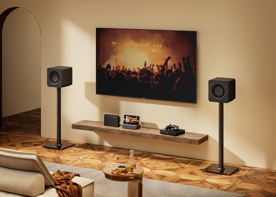 VDD Gaming Speaker Standaard - Universele Speaker Standaard - Vloerstandaard - Luidspreker Standaard - set van 2 stuks - 76.5 cm hoog - 25 kg belastbaar van VDD Gaming — afbeelding 4