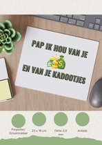 Akyol - papa je t'aime et tes cadeaux Tapis de souris - Papa - père avec beaucoup d'argent - cadeaux père - fête des pères - cadeau anniversaire - anniversaire - cadeau - cadeau - cadeau - cadeaux - articles père - 23 par 19 cm
