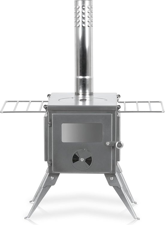 Four De Tente Portable En Acier Inoxydable Avec Tube, 5