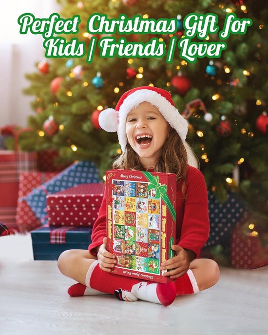 Calendrier De L'Avent 2024 – Puzzle De 1008 Pièces (70x50 Cm) – Compte à Rebours 24 Jours – Cadeau De Noël Pour Adultes Et Enfants